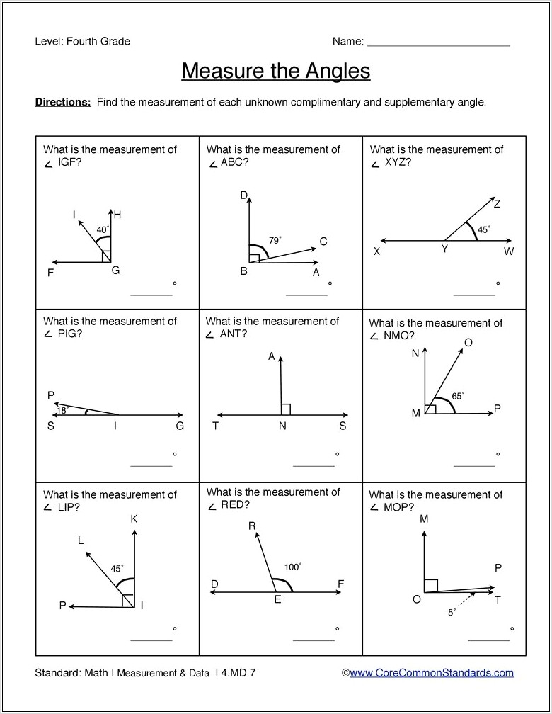 Worksheet Grade 7 Math