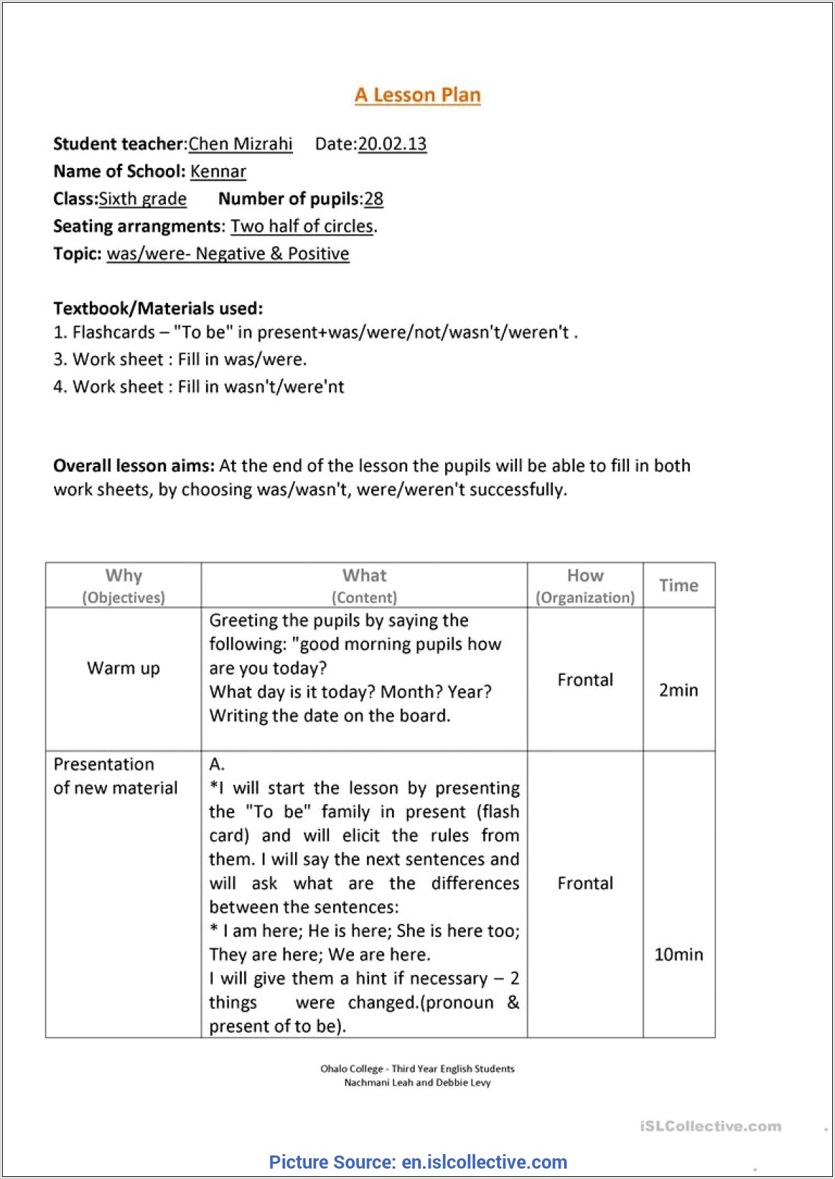 Worksheet In English Grade 3