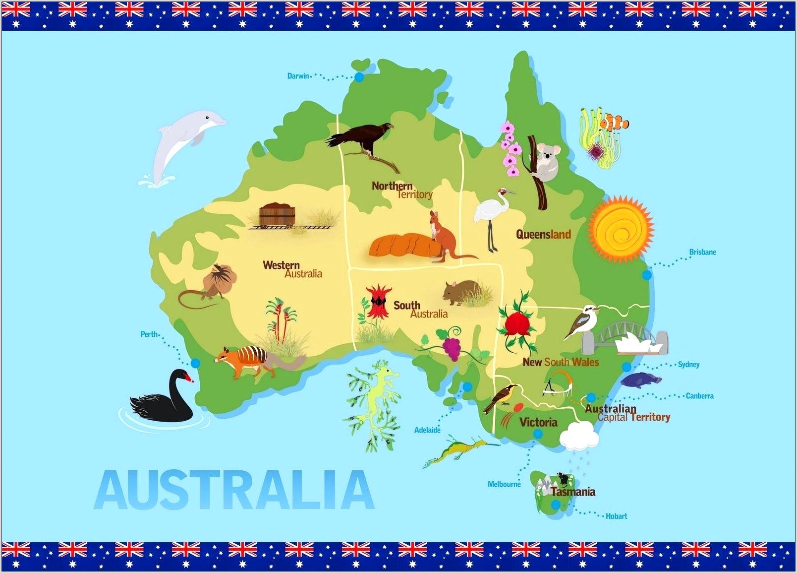 Worksheet Map Of Australia