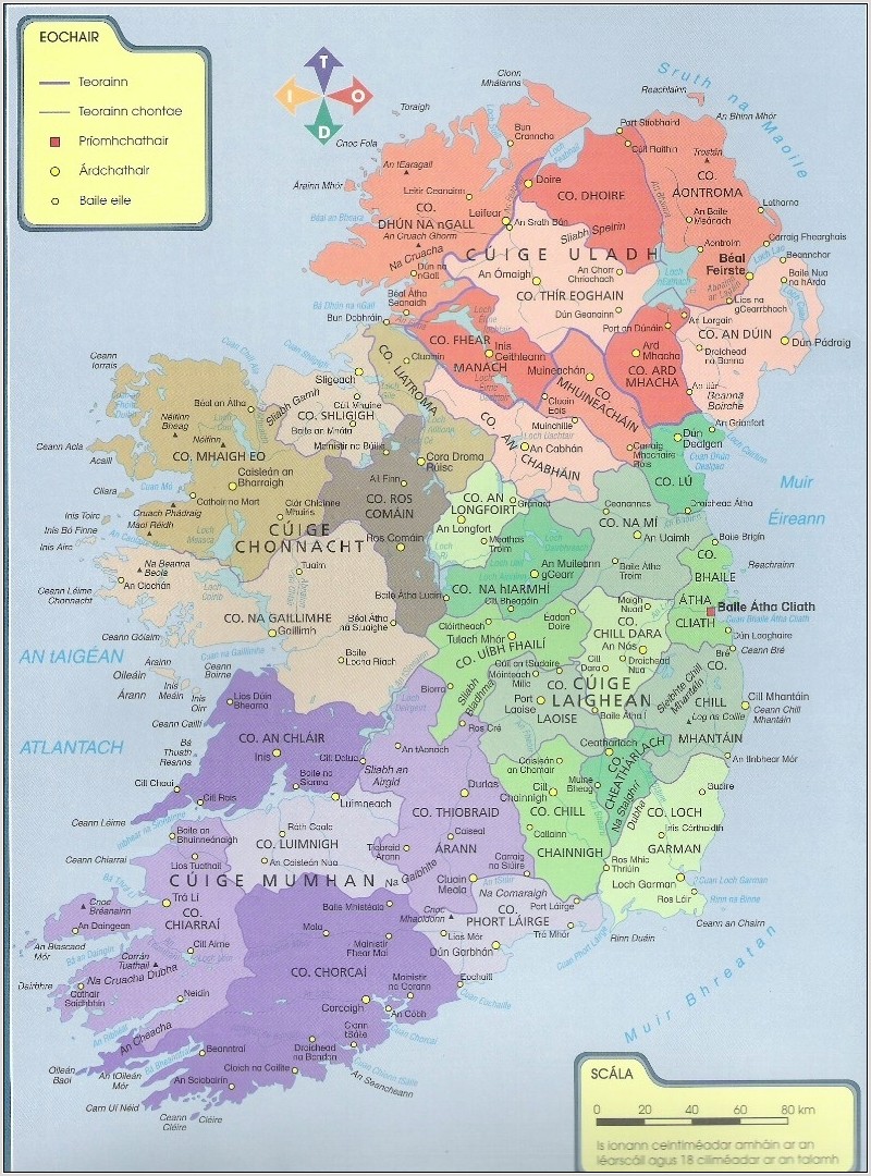 Worksheet Map Of Ireland