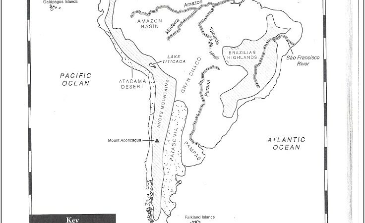 Worksheet Map Of Latin America