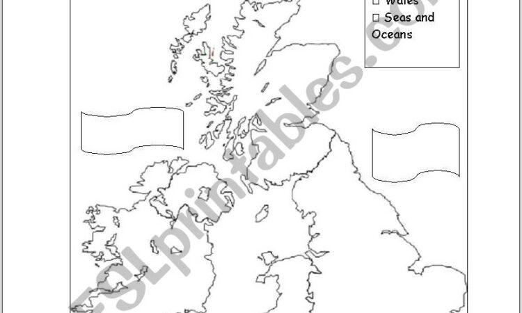 Worksheet Map Of Uk