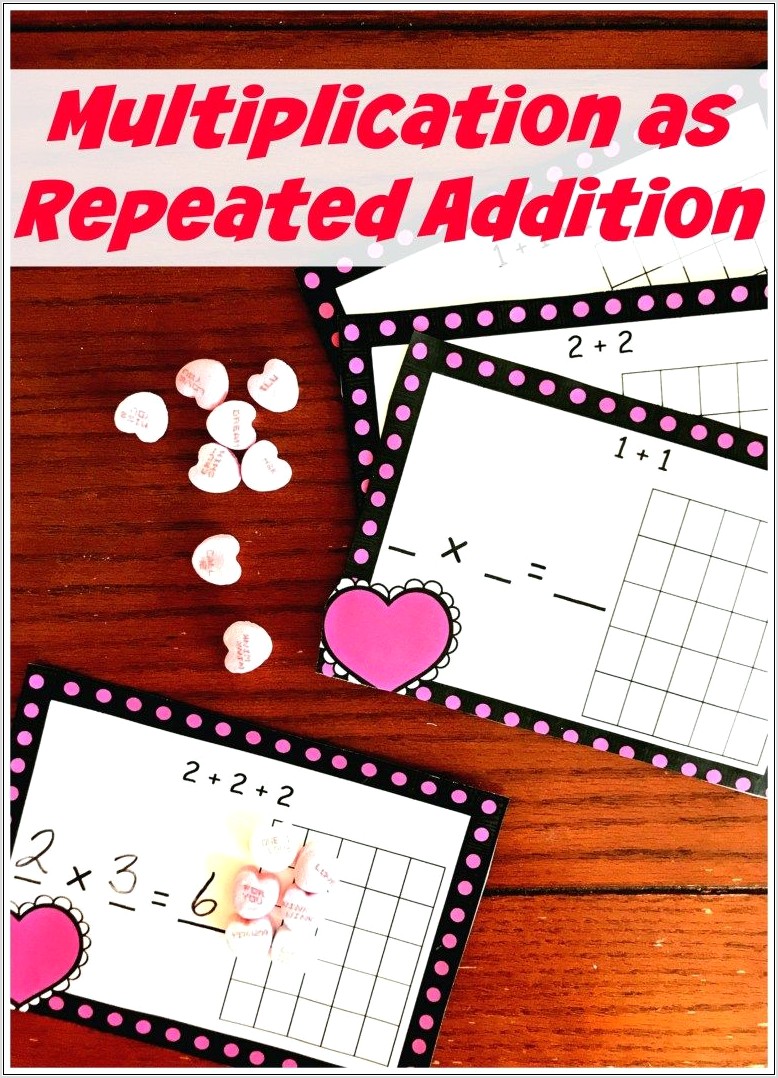 Worksheet Multiplication As Repeated Addition