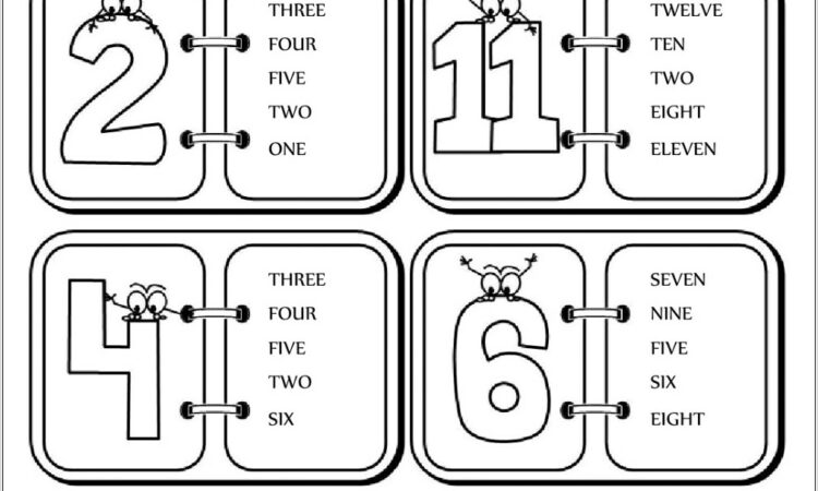 Worksheet Numbers 1 12