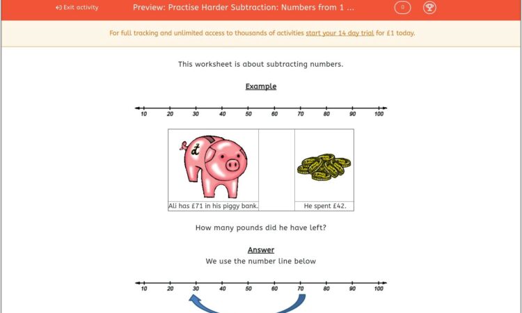 Worksheet Numbers 1 To 100