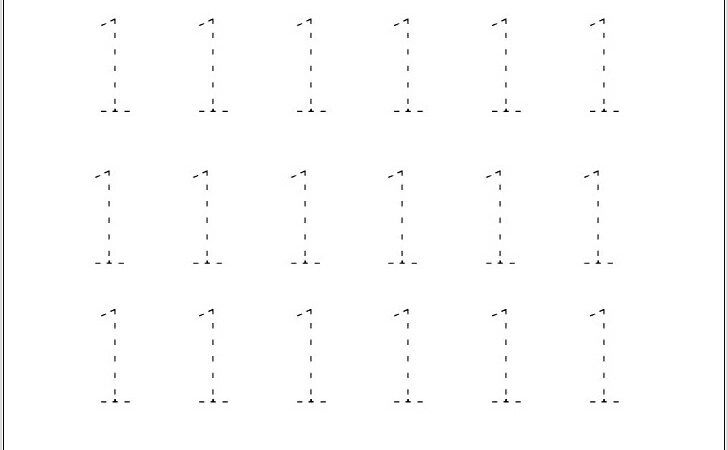 Worksheet Numbers 1 To 5