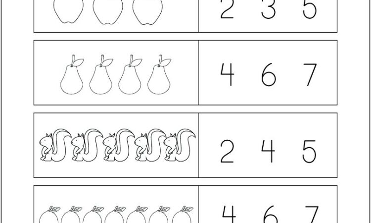 Worksheet Numbers For Kindergarten