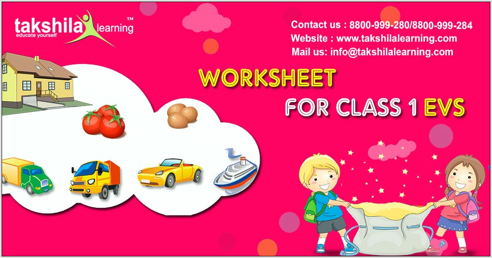 Worksheet On Food For Class 1