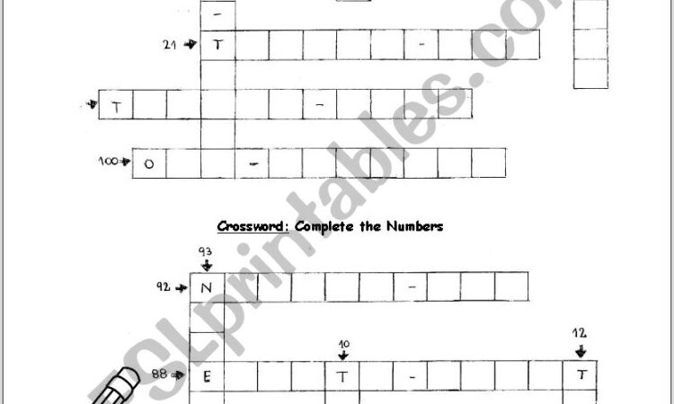 Worksheet On Numbers 1 100