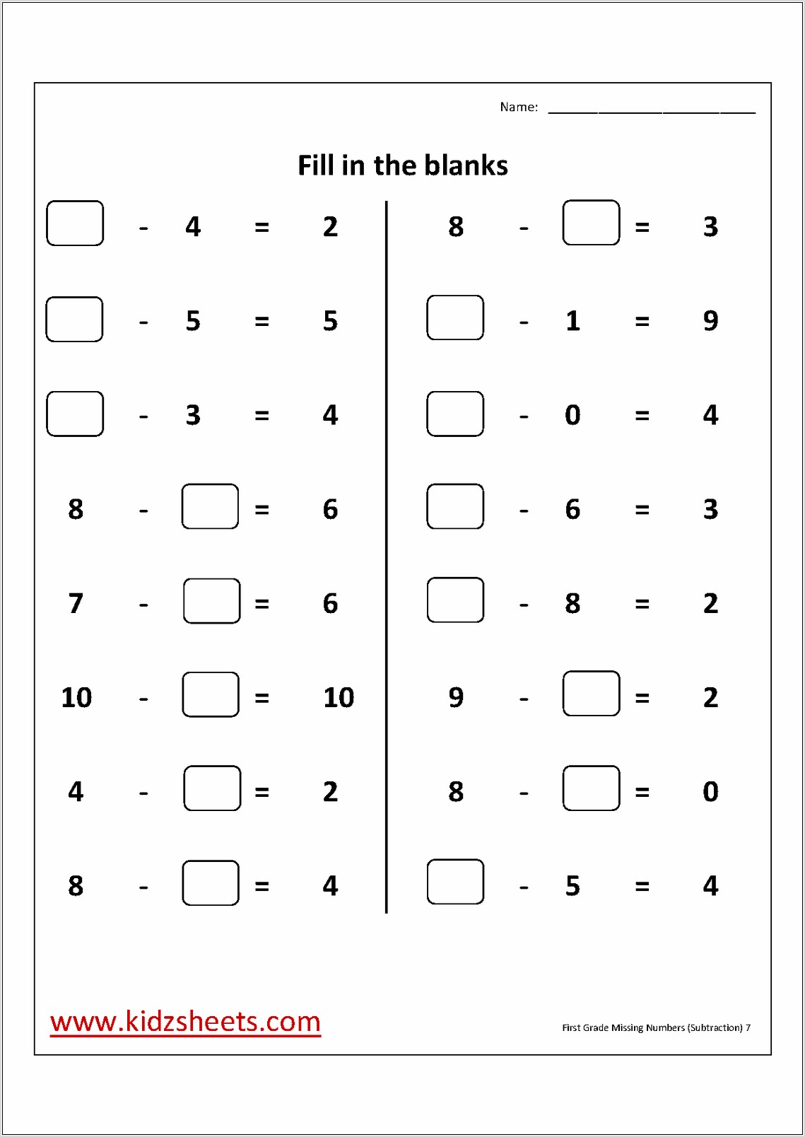 Worksheet On Numbers 1 20