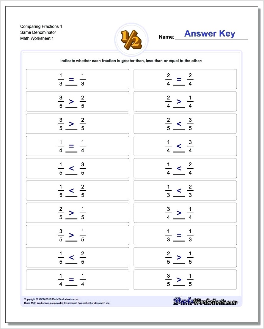 Worksheet On Order Of Operations With Fractions