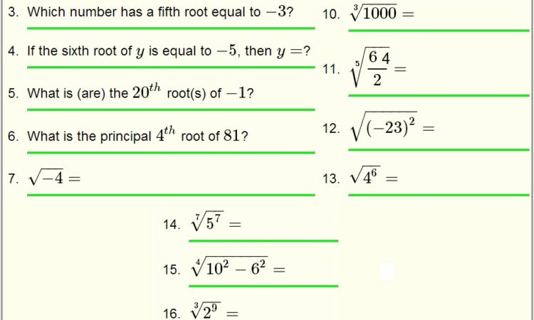 Worksheet On Real Numbers For Class 9