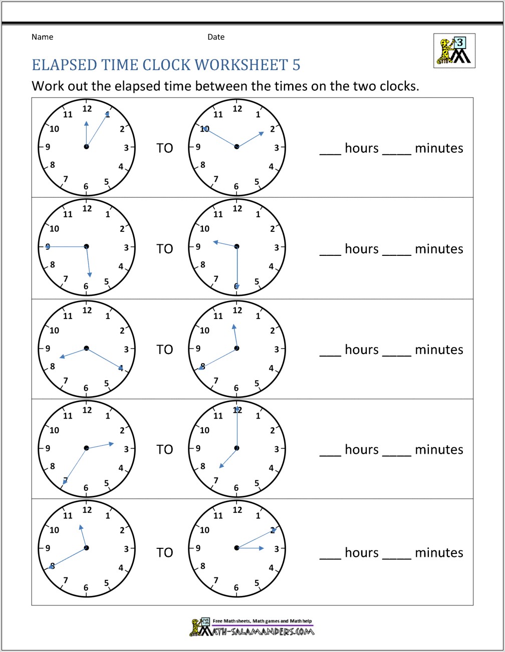 Worksheet On Time And Work