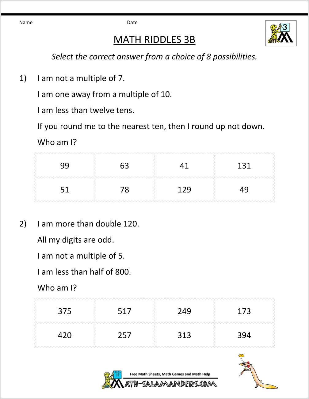 Worksheet On Time For Class 3