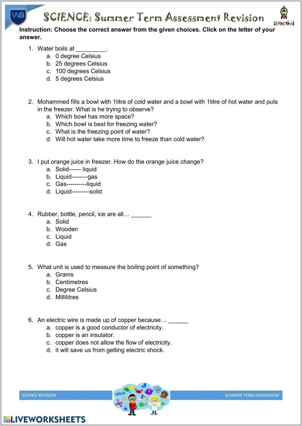 Worksheet Science Year 3 Electricity