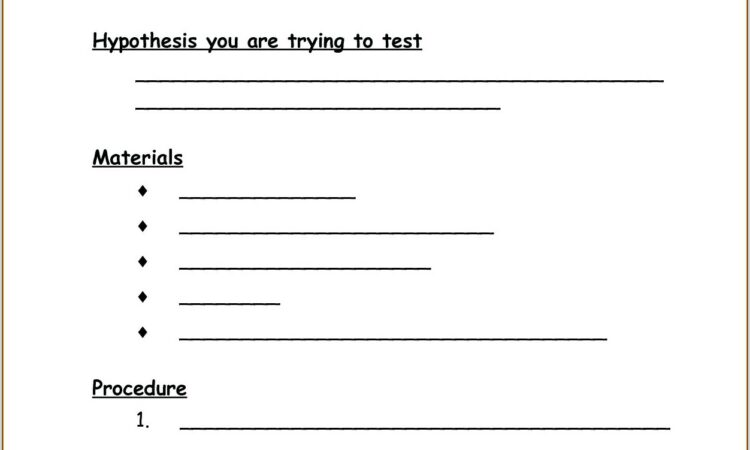 Worksheet Scientific Method High School