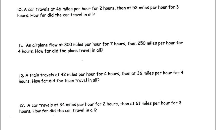 Worksheet Speed Time Graphs