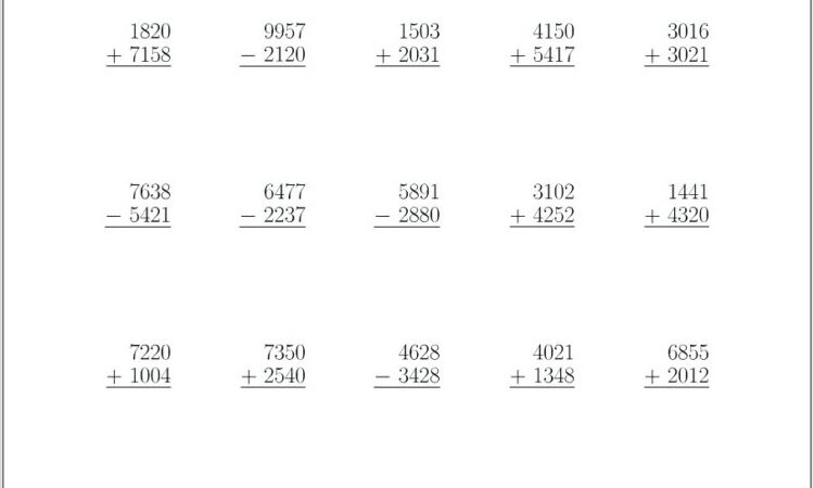 Worksheet Subtracting Mixed Numbers With Regrouping