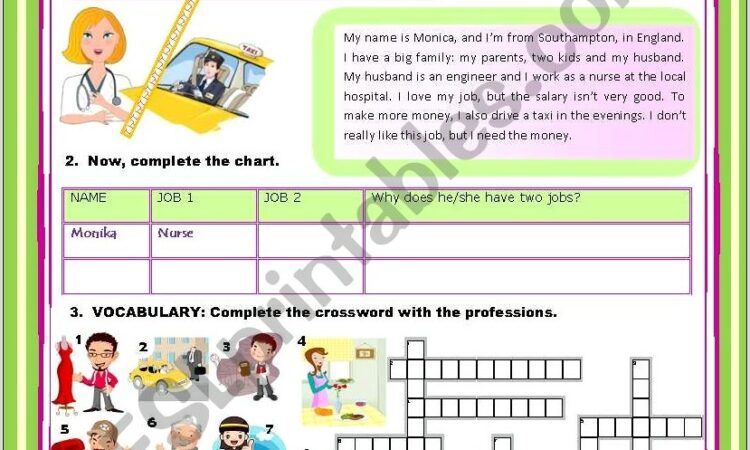 Worksheet With Simple Present