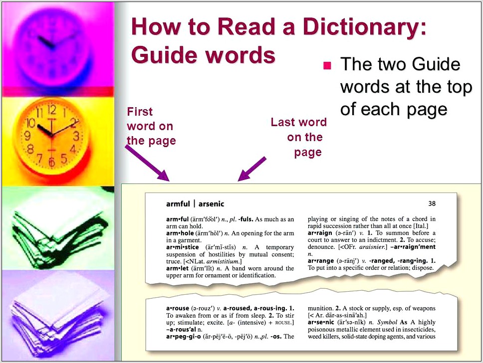 Worksheet Workscom Dictionary Guide Words