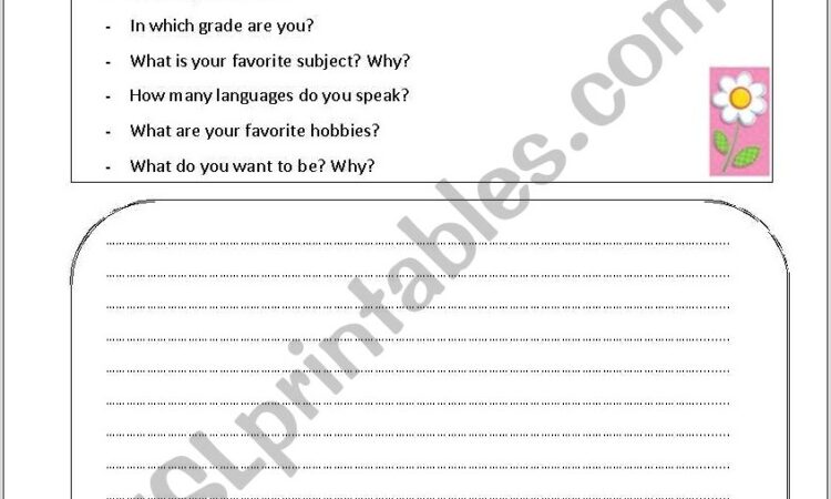 Worksheet Writing A Paragraph