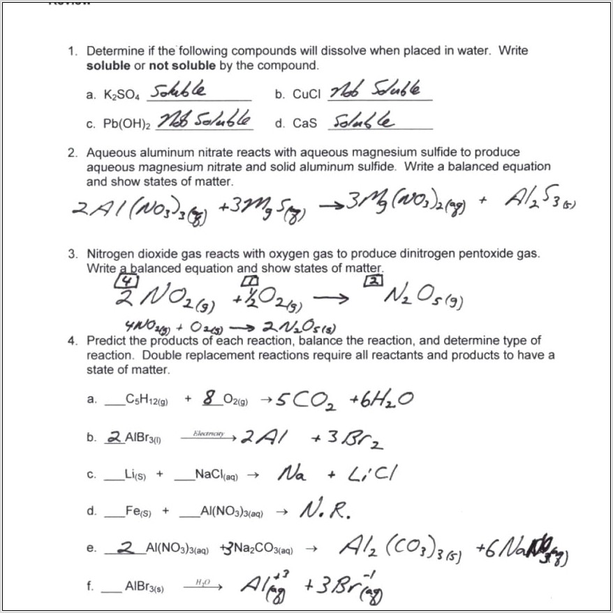 Worksheet Writingpredicting Equations