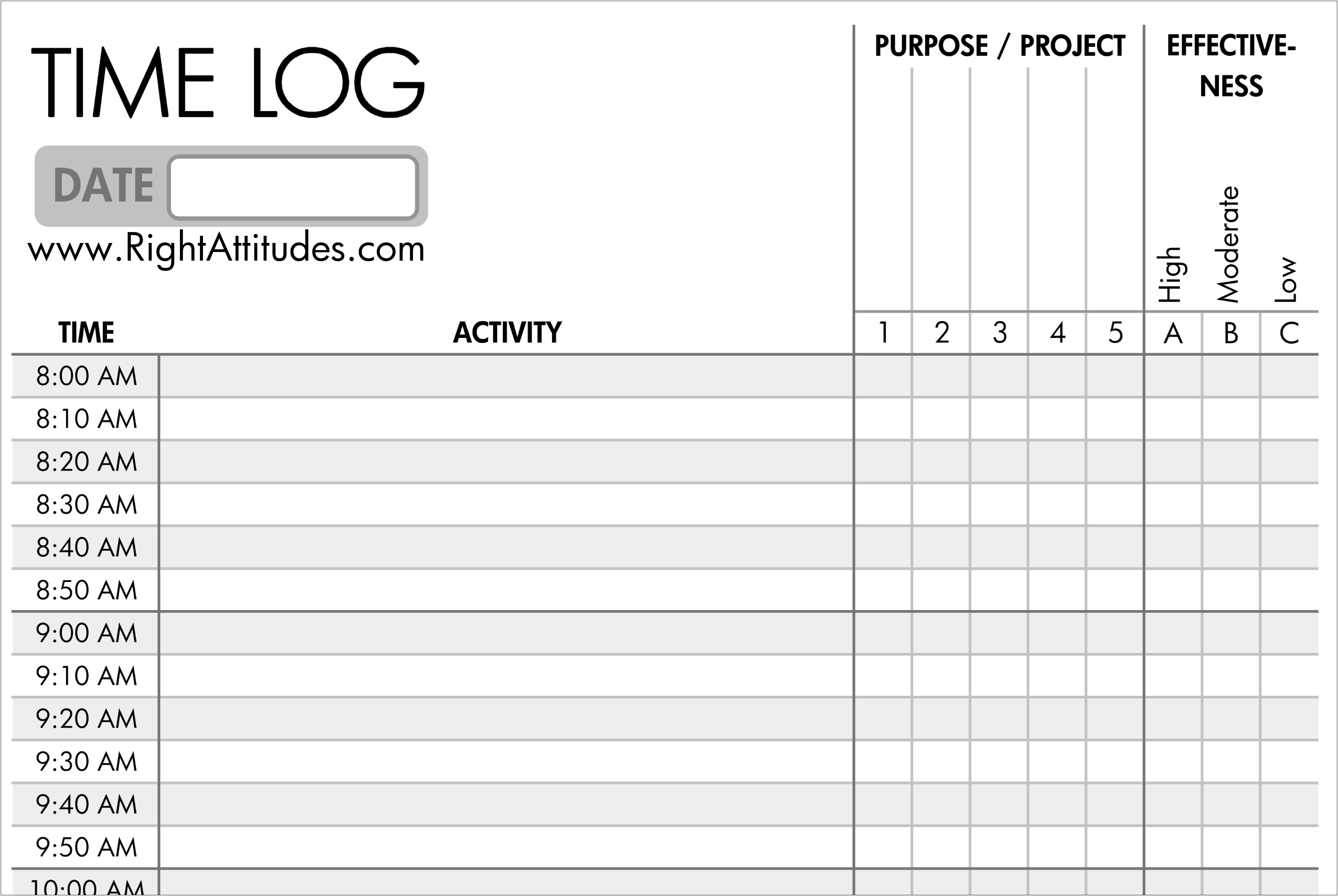 Worksheets About Time Management