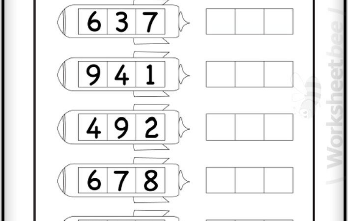 Worksheets Arranging Numbers Least Greatest