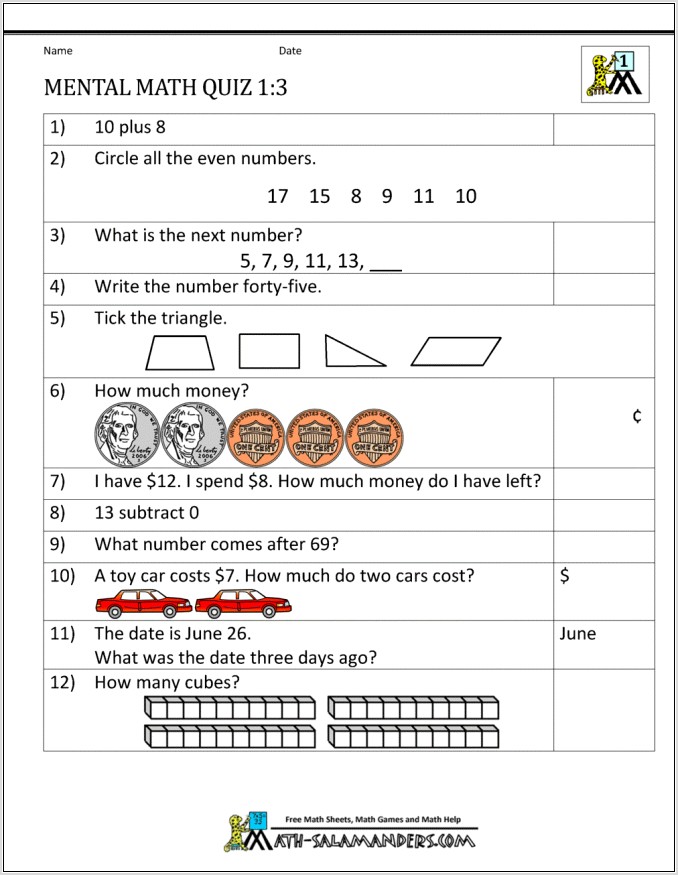 Worksheets For Second Grade Place Value