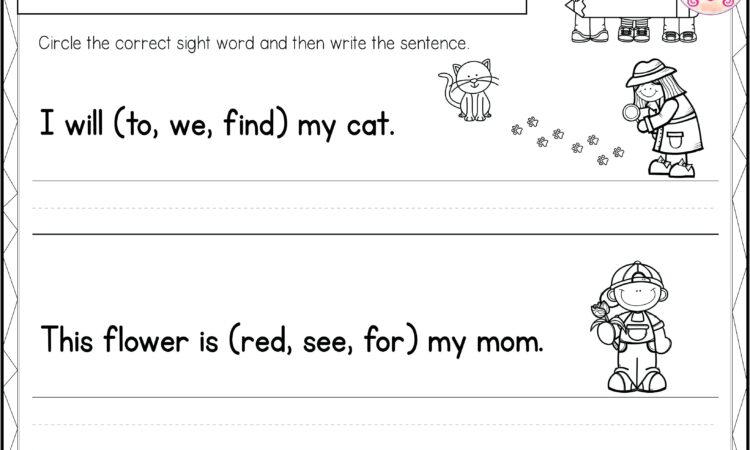 Worksheets For Sight Word Me