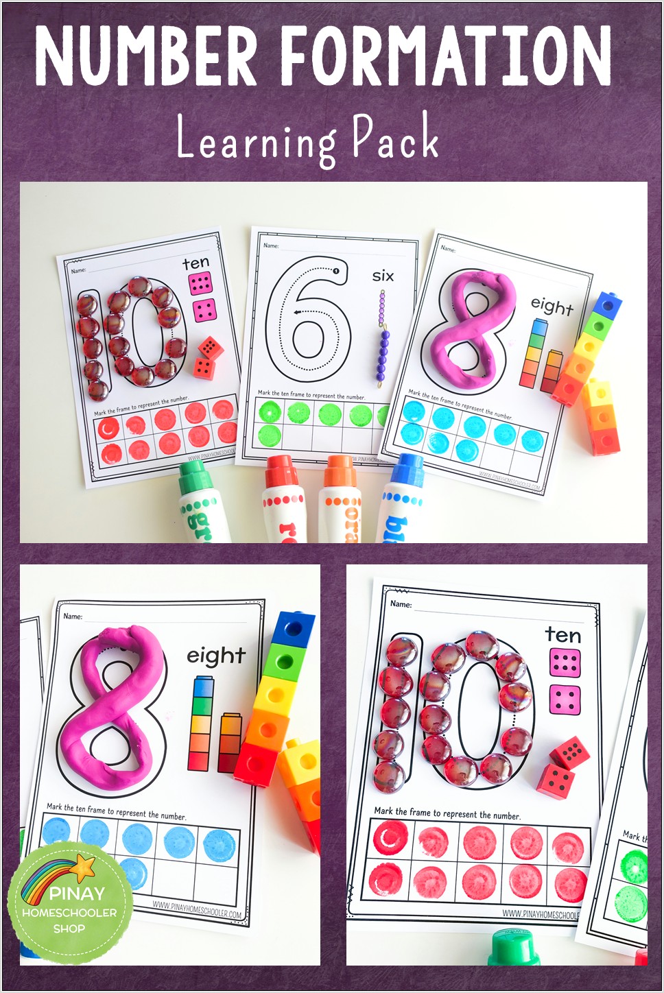 Worksheets Learning Numbers 1 20