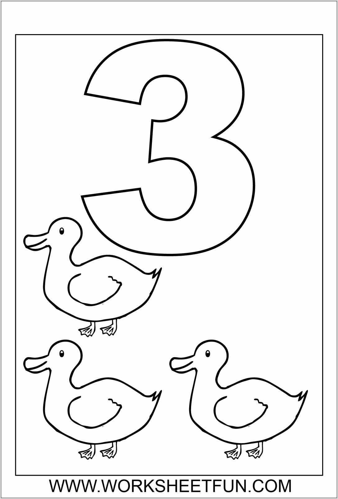 Worksheets With Numbers For Kindergarten