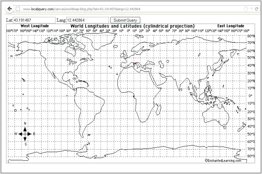 World Map Worksheet With Longitude And Latitude