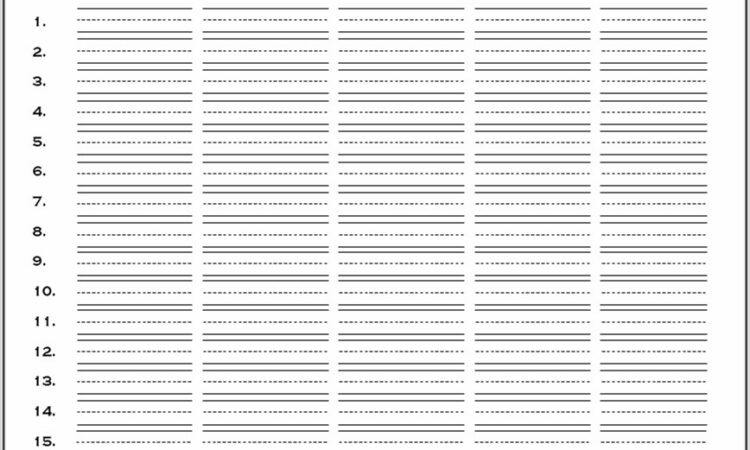 Write Words 3 Times Each Worksheet