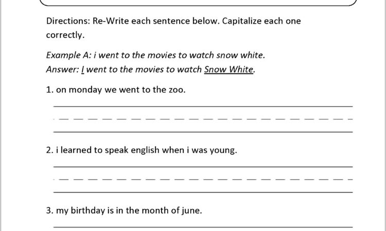 Writing A Letter Worksheet 3rd Grade