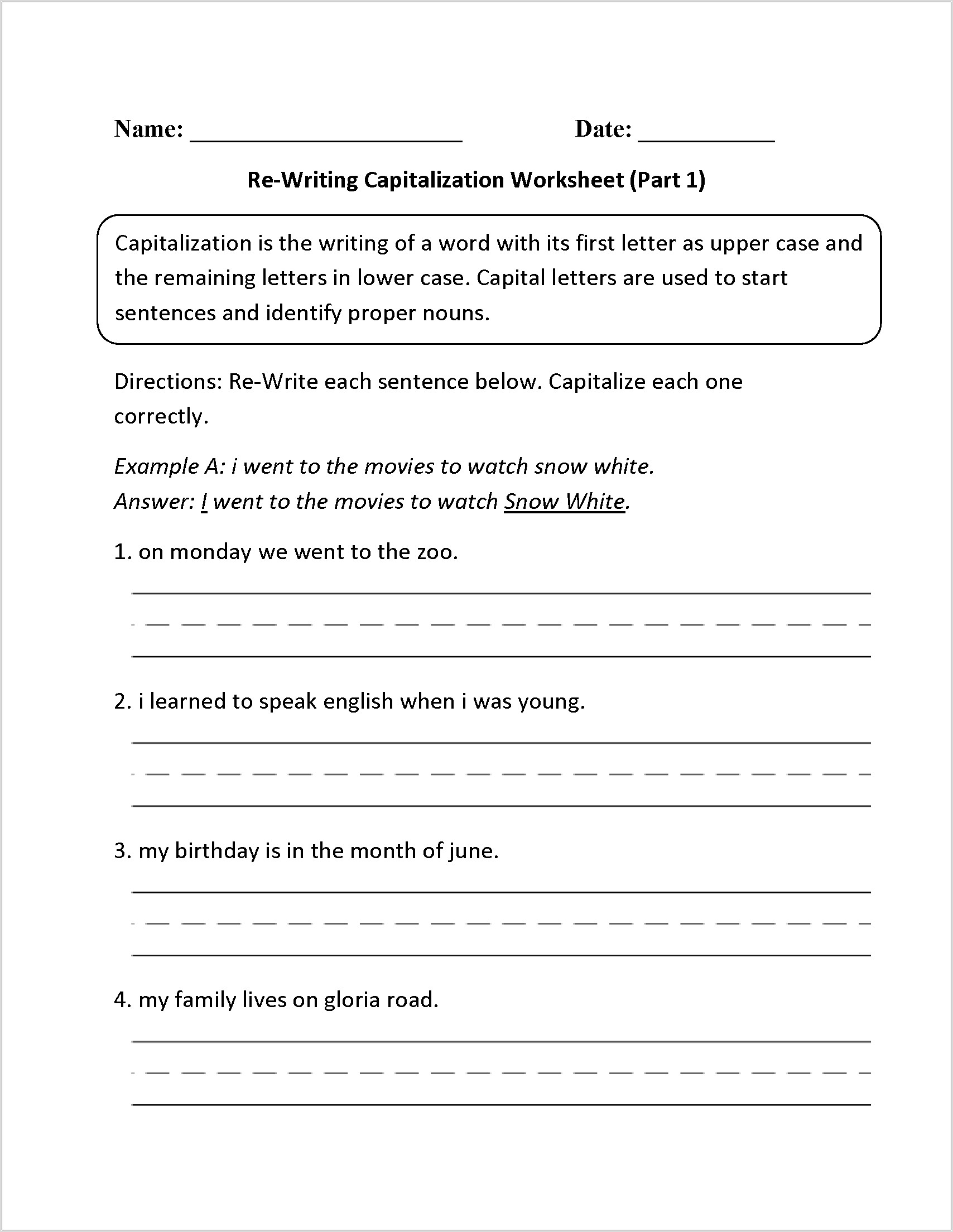 Writing A Letter Worksheet 3rd Grade