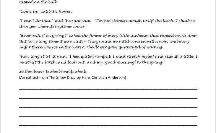 Writing A Paragraph Worksheet Pdf