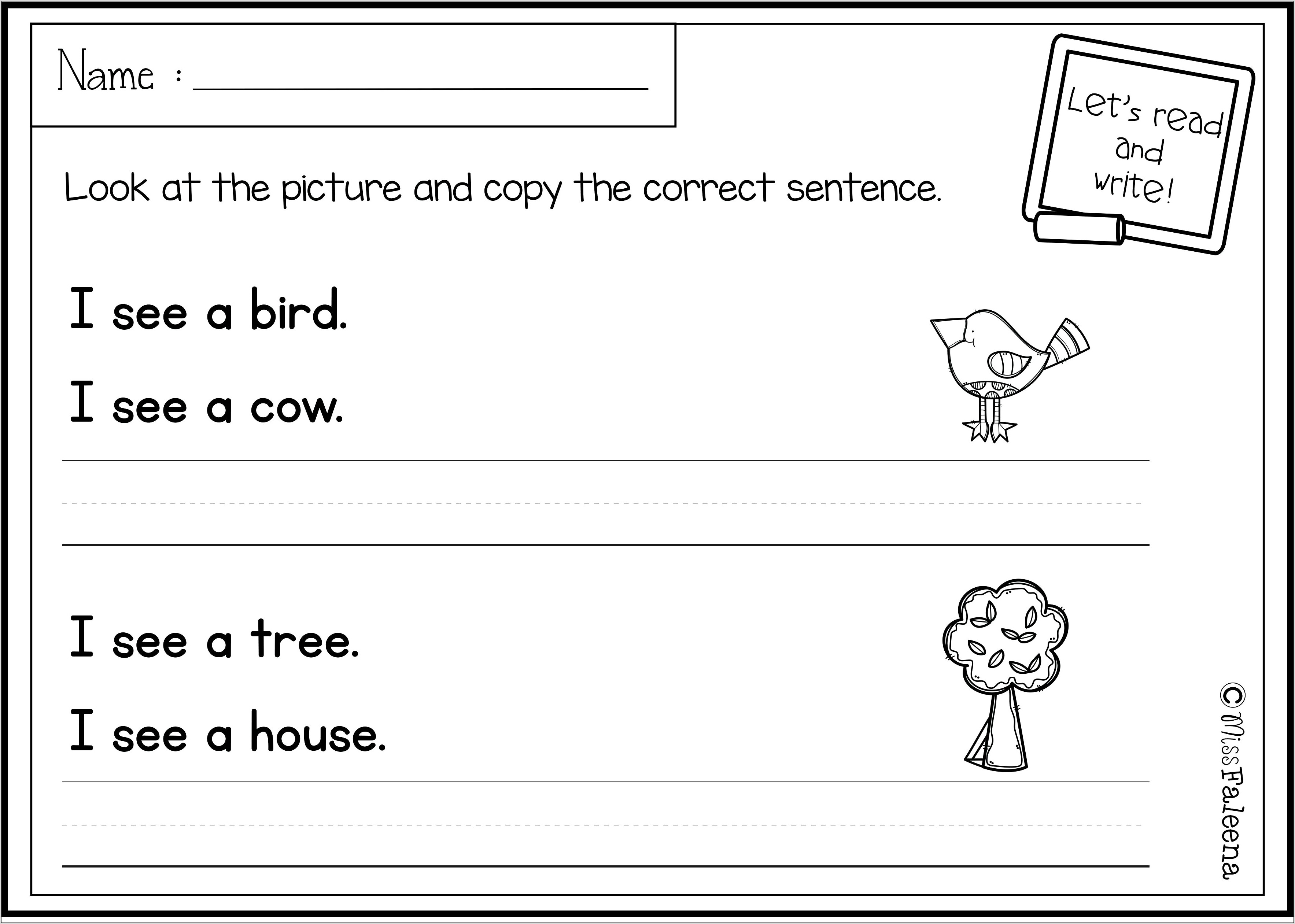 Writing Complete Sentences Quiz