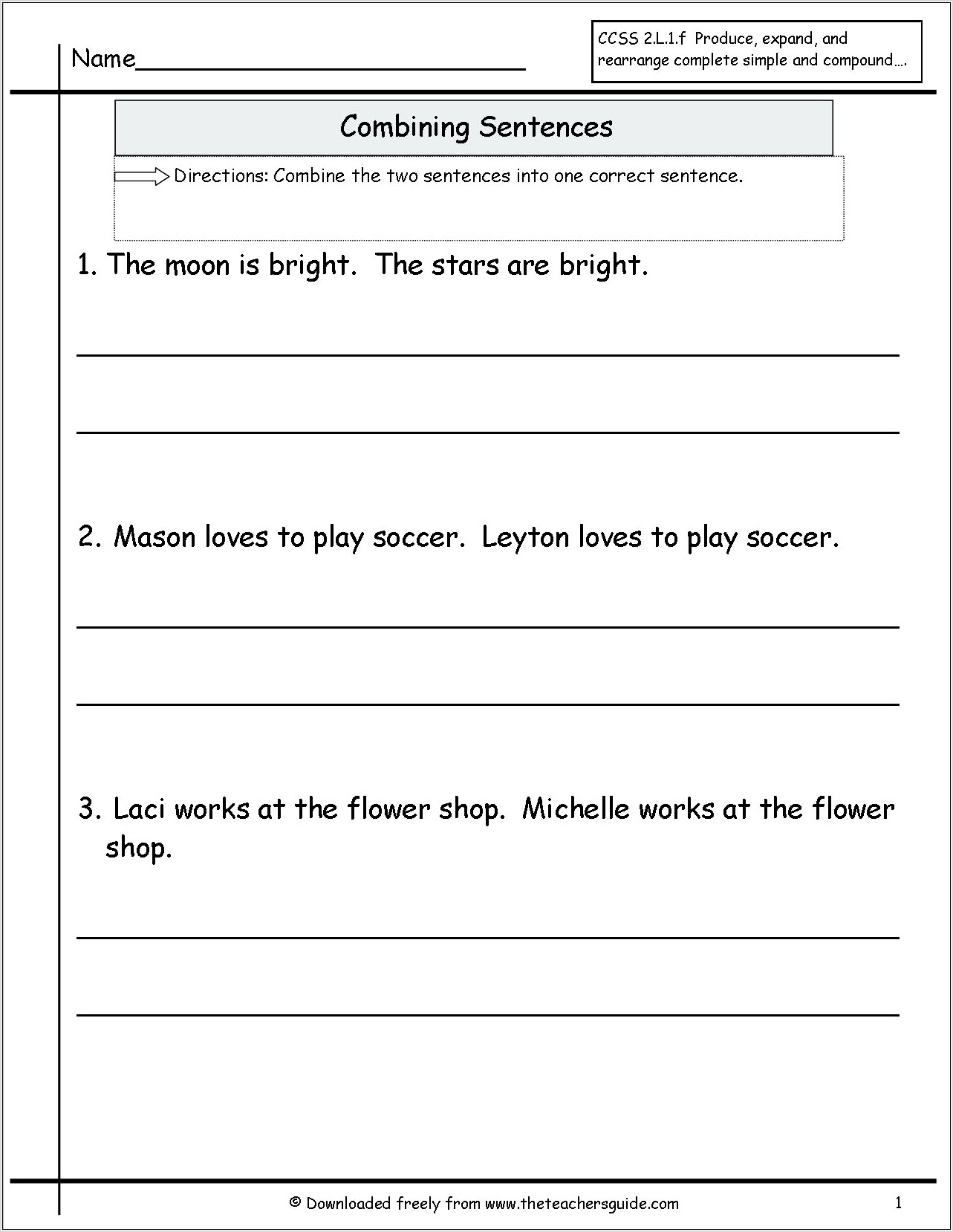Writing Complete Sentences Worksheet 2nd Grade