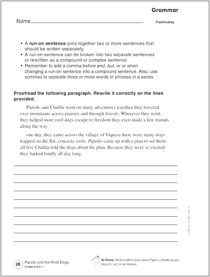 Writing Compound And Complex Sentences Worksheet