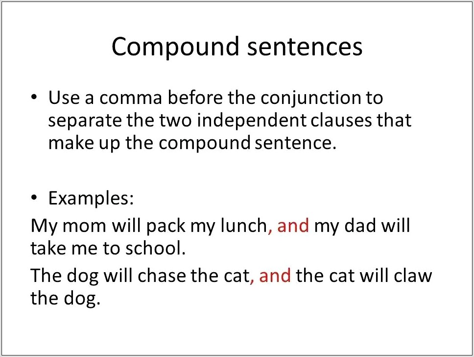 Writing Compound Sentences Worksheet Pdf