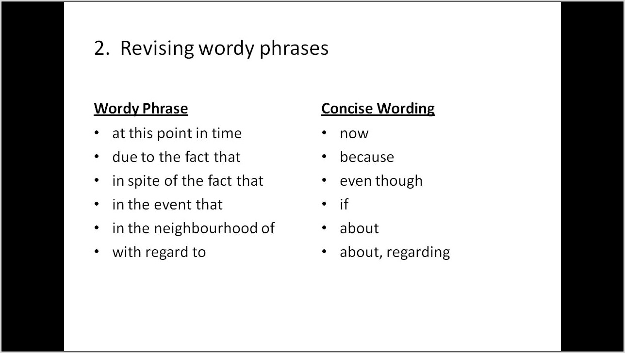 Writing Concise Sentences Worksheet