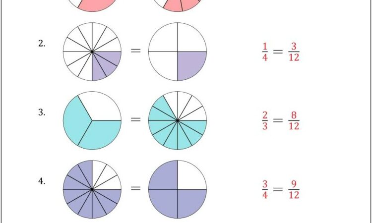 Writing Equivalent Fractions Worksheet Pdf