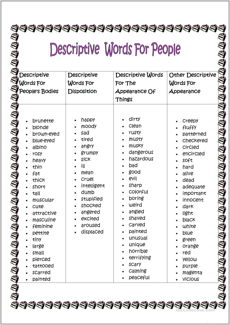 Writing More Descriptive Sentences Worksheet