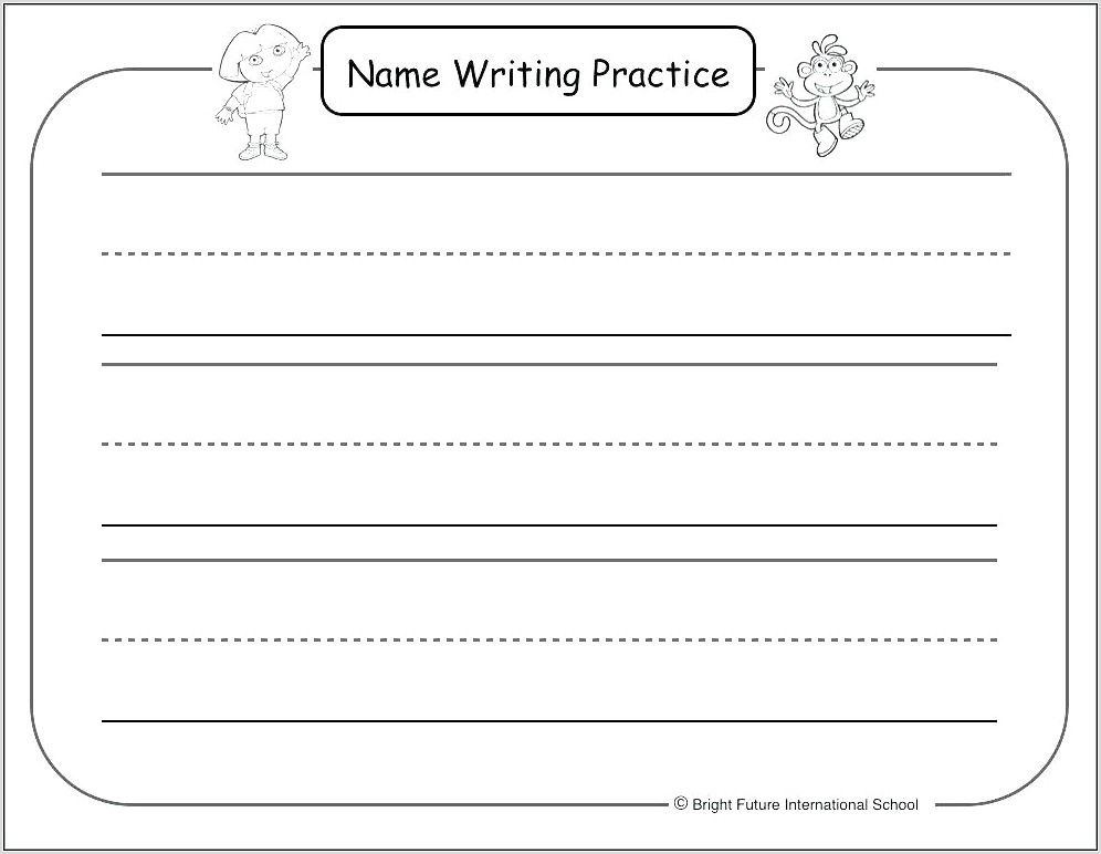 Writing Name Worksheet Generator