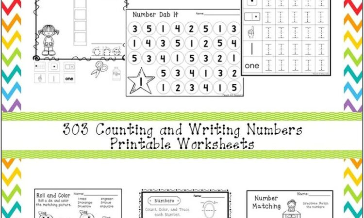 Writing Numbers In English Worksheets Pdf