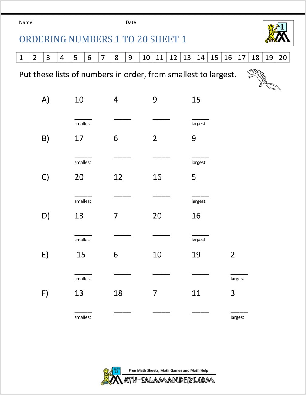 Writing Numbers In Words Worksheet Ks1