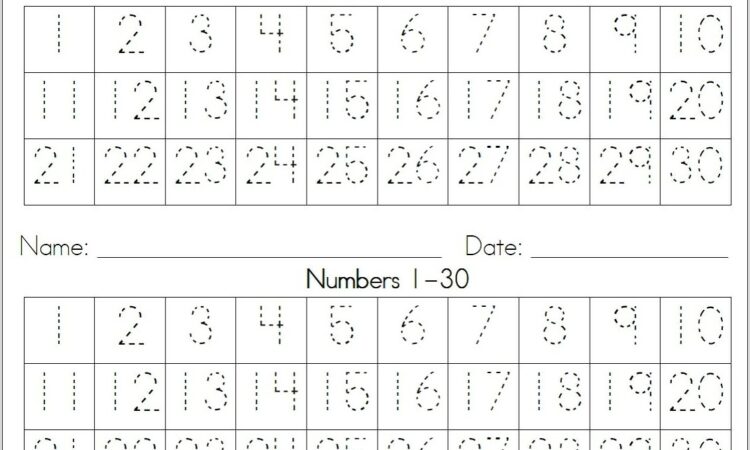 Writing Numbers Worksheet 1 20