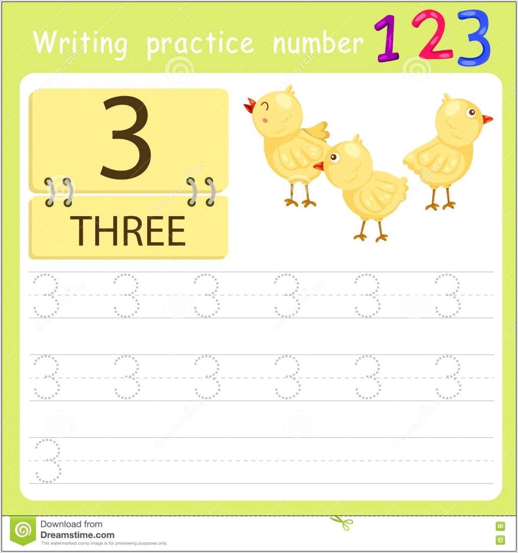 Writing Numbers Worksheet First Grade