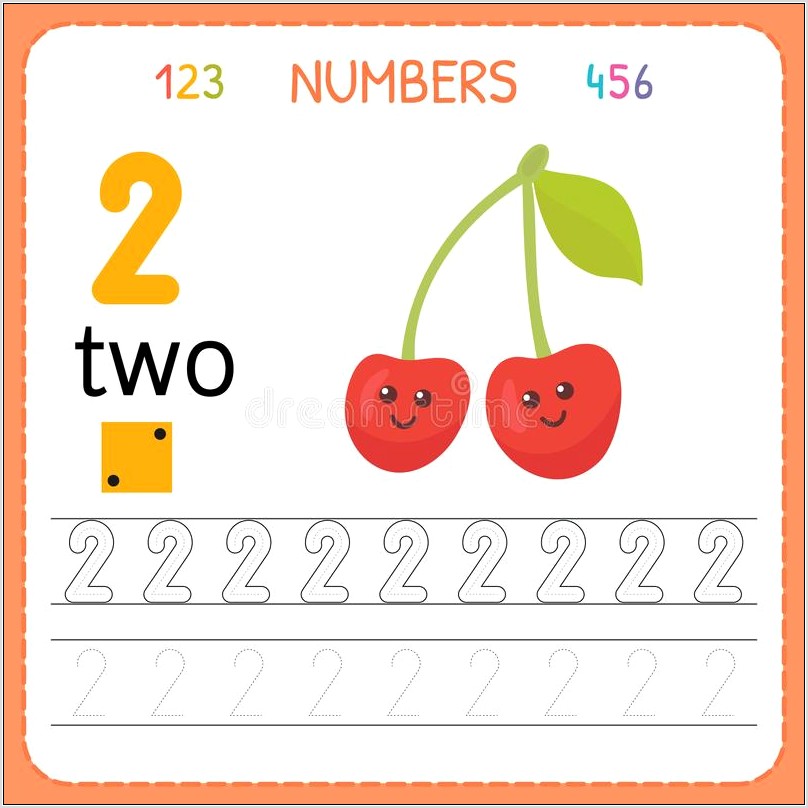 Writing Numbers Worksheet For Preschool